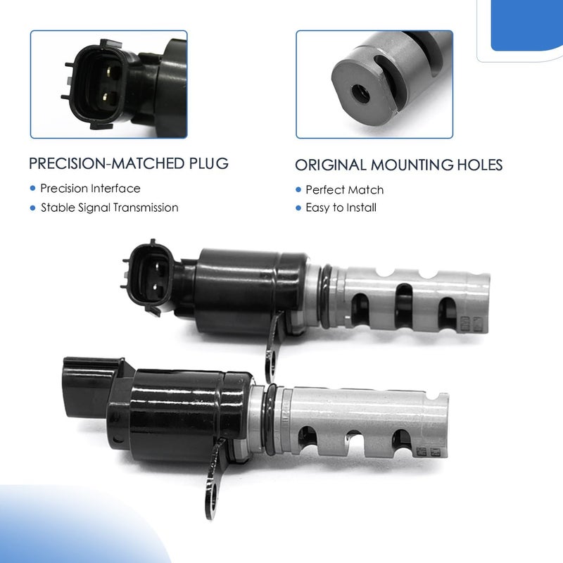 Dcmr Exhaust Intake Engine Variable Valve Timing Vvt Solenoid Camshaft Position Actuator L4 2.4L 2.0L Compatible with Kia Hyun-dai Forte Koup Optima Rondo Santa Fe Sonata Sorento Sportage Tucson 08-12 - Image 4